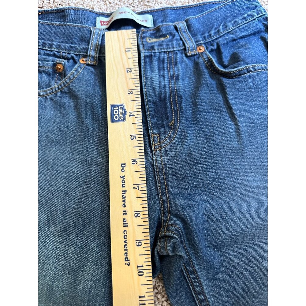 Levis 550 Mens Blue Denim Jeans 18 Slim 27x29 Straight Fit Classic Style - Picture 8 of 8
